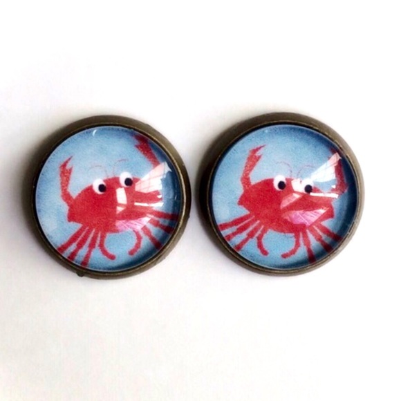 3 for 15🎀 crab bronze tone earrings - Picture 2 of 5